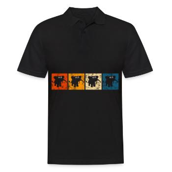 Eléphant éléphant pour enfants - Polo Homme - noir - Devant - Kai (181cm)