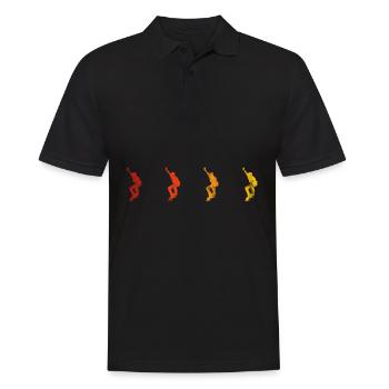 Skateboarder Skateboard Skater Skate Skateing - Polo Homme - noir - Devant - Kai (181cm)