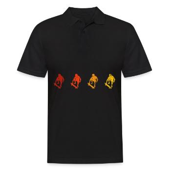 Skateboarder Skateboard Skater Skate Skateing - Polo Homme - noir - Devant - Kai (181cm)