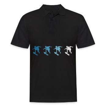 Skateboard Skateboarder Skater Skate Skateing - Polo Homme - noir - Devant - Kai (181cm)