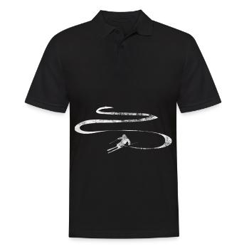 Ligne courbe - Ski - (9) - Polo Homme - noir - Devant - Kai (181cm)