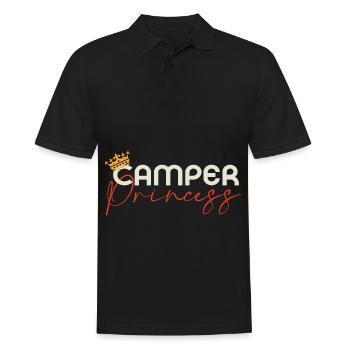 Camper Princess - Camping famille Princesse Couronne - Polo Homme - noir - Devant - Kai (181cm)