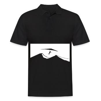 Montagne - Parapente - (13) - Polo Homme - noir - Devant - Kai (181cm)