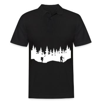 Arbres - Randonnée - (2) - Polo Homme - noir - Devant - Kai (181cm)