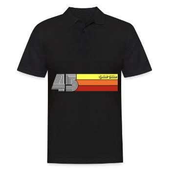 1945 Birthday born in 1945 Retro Vintage - Men's Polo Shirt - black - Front - Kai (181cm)