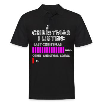 Christmas Song Christmas Last Christmas Gift - Men's Polo Shirt - black - Front - Kai (181cm)