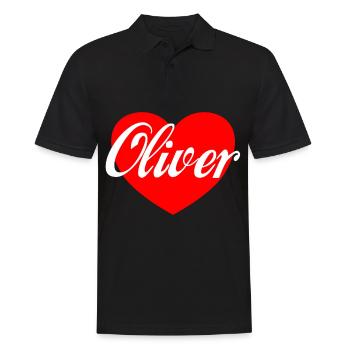 Oliver Geschenkidee Lustig Michael - Männer Poloshirt - Schwarz - Vorne - Kai (181cm)