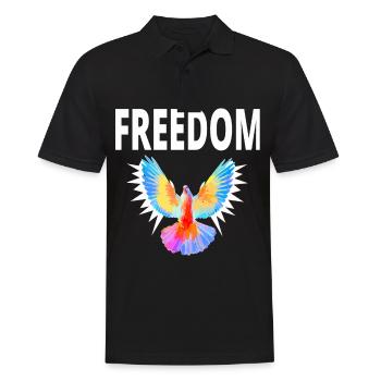 freedom Yog Liberté George idées cadeaux - Polo Homme - noir - Devant - Kai (181cm)