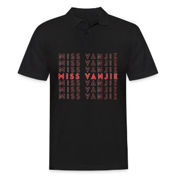 Miss Vanjie Drag Queen LGBT Geschenk Pride LGBTQ - Männer Poloshirt - Schwarz - Vorne - Kai (181cm)