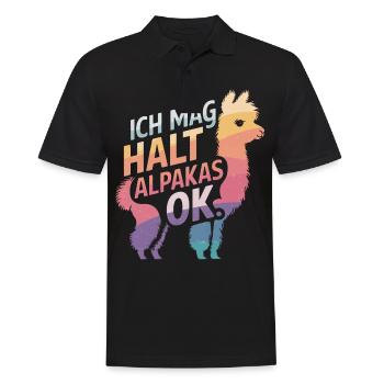 Alpaga lama alpaga animal - Polo Homme - noir - Devant - Kai (181cm)