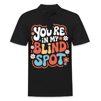Blinde Blindheit Sehbehinderte Menschen - Männer Poloshirt - Schwarz - Vorne - Kai (181cm)