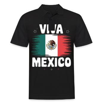 Mexico Mexico Mexican Spanish - Men's Polo Shirt - black - Front - Kai (181cm)