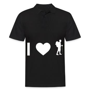 I coeur et randonnée - - Polo Homme - noir - Devant - Kai (181cm)