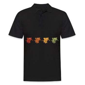 Eléphant éléphant pour enfants - Polo Homme - noir - Devant - Kai (181cm)