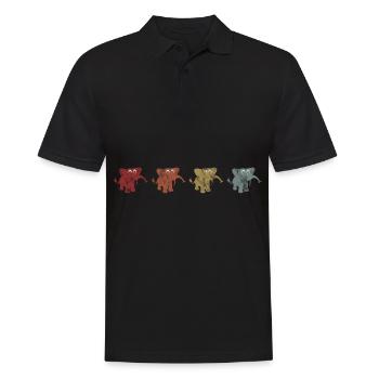 Eléphant éléphant pour enfants - Polo Homme - noir - Devant - Kai (181cm)