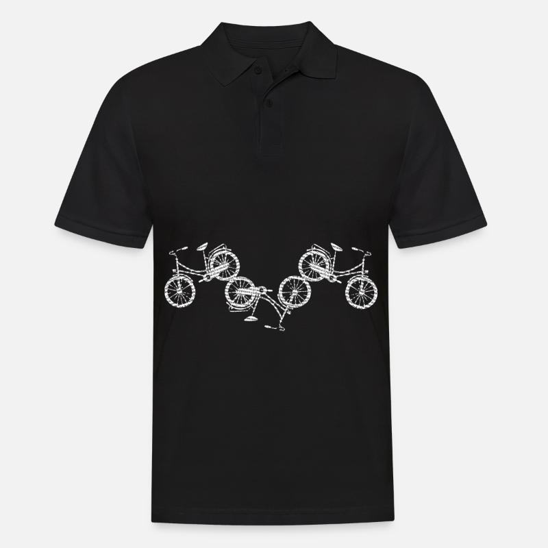 Radfahren - (2) - Männer Poloshirt - Schwarz