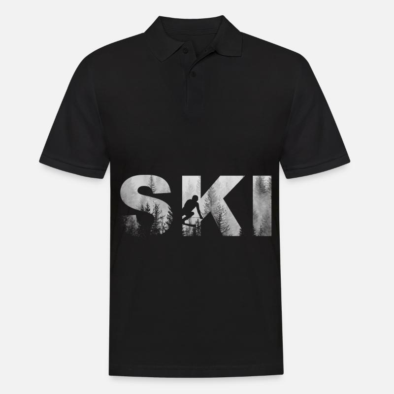 Ski - (2) - Polo Homme - noir