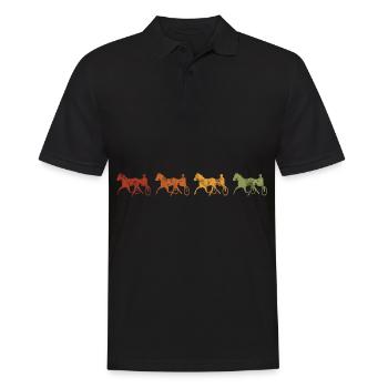 Chevaux de trot Trabrennsport Courses de chevaux - Polo Homme - noir - Devant - Kai (181cm)