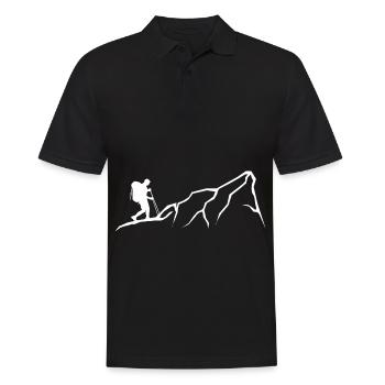 Mountain - Hiking - (17) - Men's Polo Shirt - black - Front - Kai (181cm)
