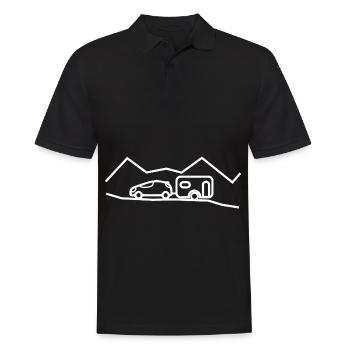 Camping Caravane - - Polo Homme - noir - Devant - Kai (181cm)