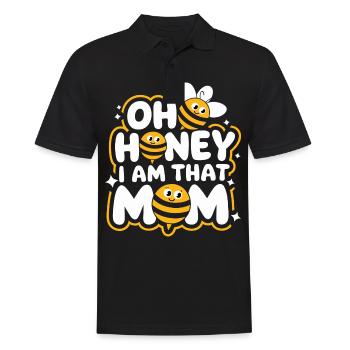 Honigbiene Imker Bienen Biene - Männer Poloshirt - Schwarz - Vorne - Kai (181cm)