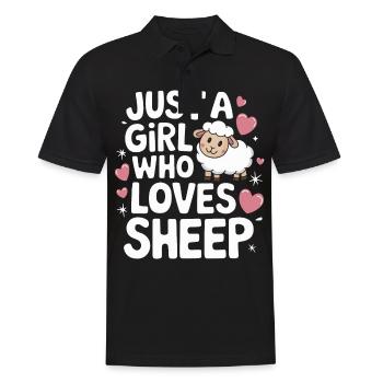 Sheep Sheep Farmer Lamb Farmer - Men's Polo Shirt - black - Front - Kai (181cm)