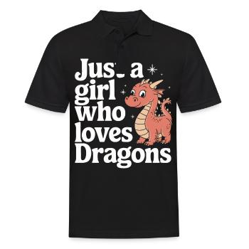 Dragon Mystique Dragon Fantasy - Polo Homme - noir - Devant - Kai (181cm)