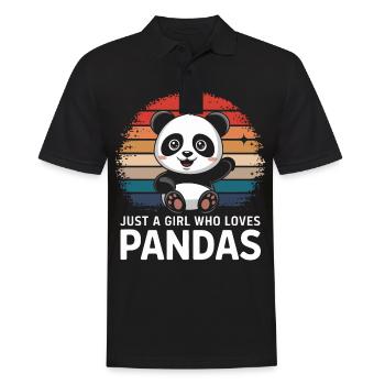 Panda Ours Panda Animal Pandas - Polo Homme - noir - Devant - Kai (181cm)