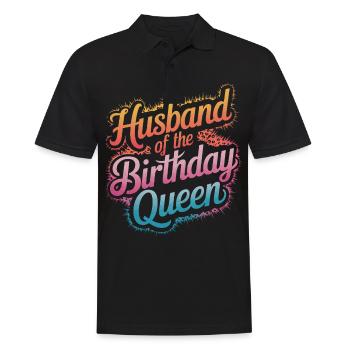 Ehemann Ehegatte Familie Hochzeit - Männer Poloshirt - Schwarz - Vorne - Kai (181cm)