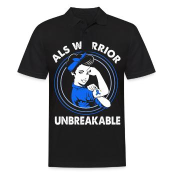 ALS Nervenkrankheit - Männer Poloshirt - Schwarz - Vorne - Kai (181cm)