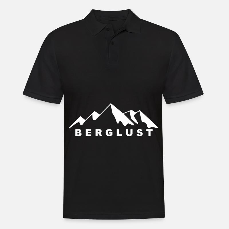 Berglust - (7) - Männer Poloshirt - Schwarz