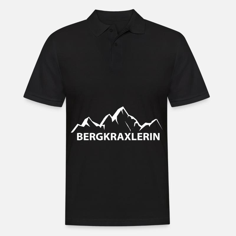 Bergkraxlerin - (6) - Männer Poloshirt - Schwarz