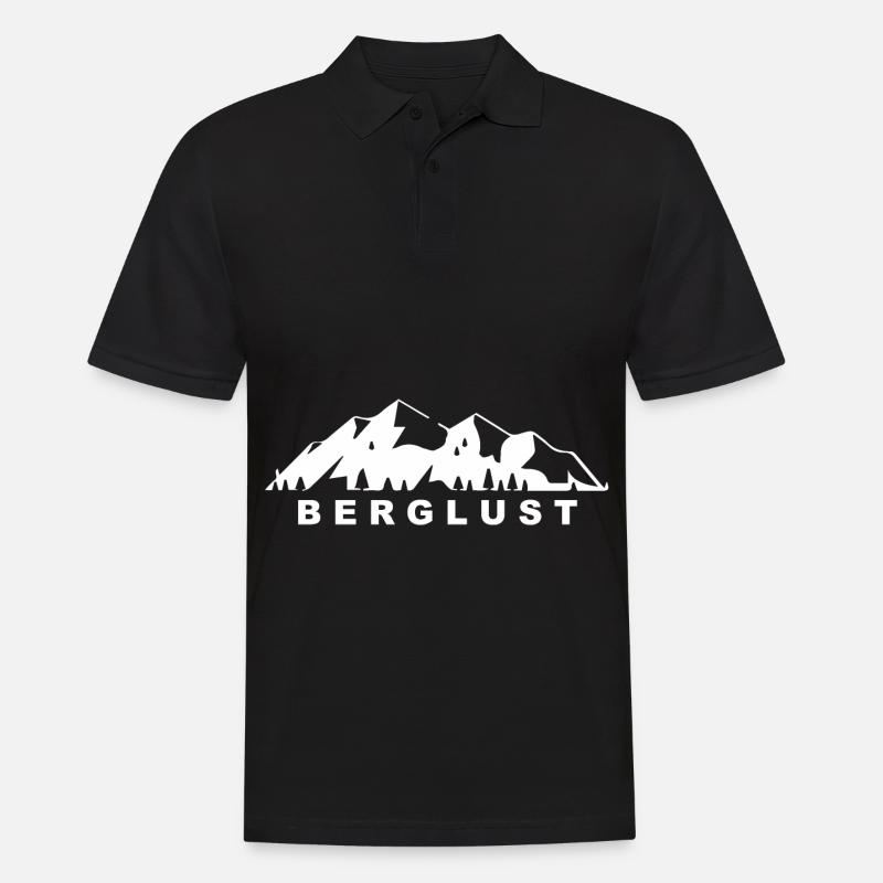 Berglust - (11) - Männer Poloshirt - Schwarz