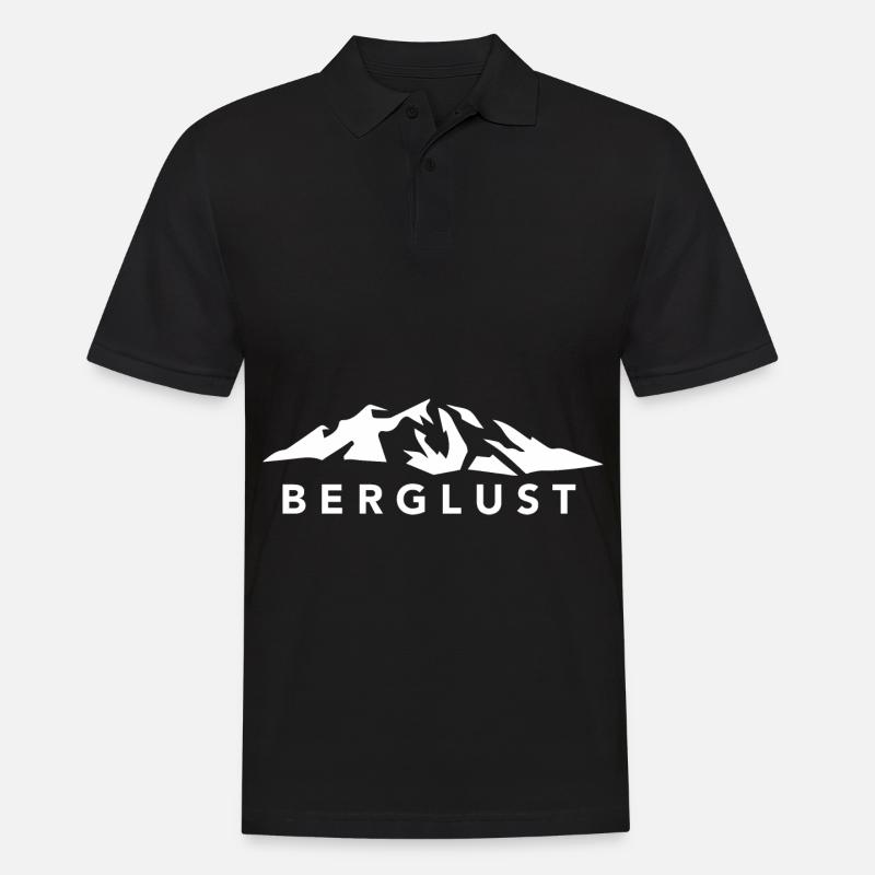 Berglust - (9) - Männer Poloshirt - Schwarz