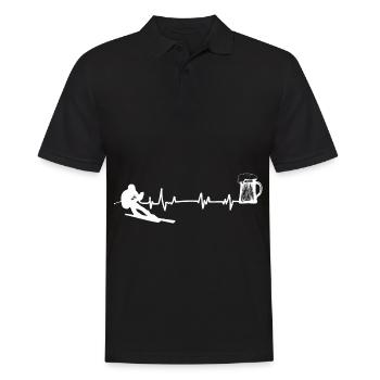 Heartbeat - Bière - Ski - (5) - Polo Homme - noir - Devant - Kai (181cm)