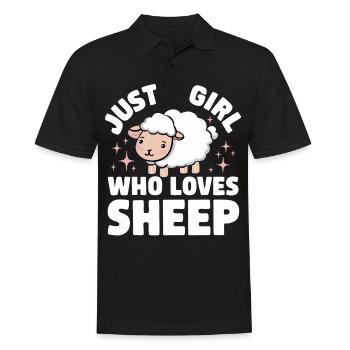 Sheep Sheep Farmer Lamb Farmer - Men's Polo Shirt - black - Front - Kai (181cm)