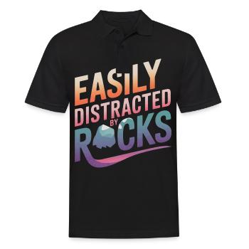 Experte für Geologie Gestein Geologe - Männer Poloshirt - Schwarz - Vorne - Kai (181cm)