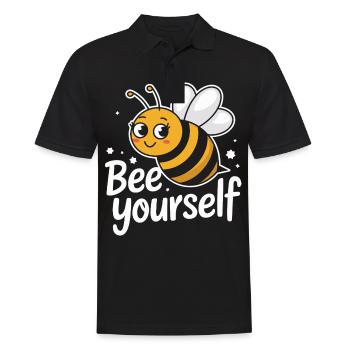 Honigbiene Imker Bienen Biene - Männer Poloshirt - Schwarz - Vorne - Kai (181cm)