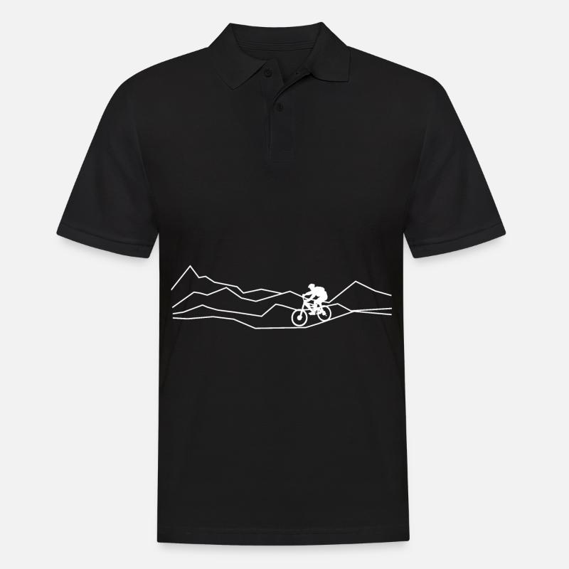Cyclisme - (4) - Polo Homme - noir