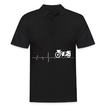 Heartbeat - Moto - (3) - Polo Homme - noir - Devant - Kai (181cm)