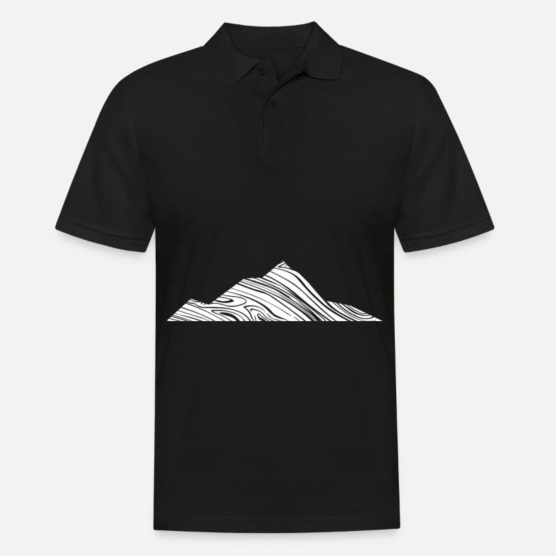 Berg - (10) - Männer Poloshirt - Schwarz