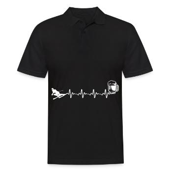 Heartbeat - Bière - Ski - (2) - Polo Homme - noir - Devant - Kai (181cm)
