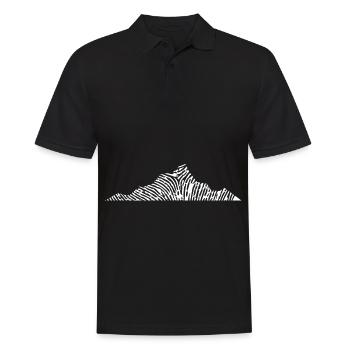 Berg - (11) - Männer Poloshirt - Schwarz - Vorne - Kai (181cm)