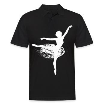 Ballett Tänzerin - Männer Poloshirt - Schwarz - Vorne - Kai (181cm)