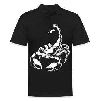 Signe du zodiaque Scorpion - Polo Homme - noir - Devant - Kai (181cm)