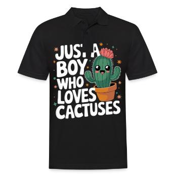 Cactus Cacti Desert Plant - Men's Polo Shirt - black - Front - Kai (181cm)
