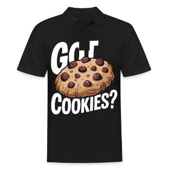Cookies Cookie Keks Kekse Schokolade - Männer Poloshirt - Schwarz - Vorne - Kai (181cm)