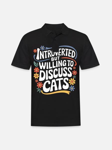 Introvert, antisocial, introvert - Men's Polo Shirt - black
