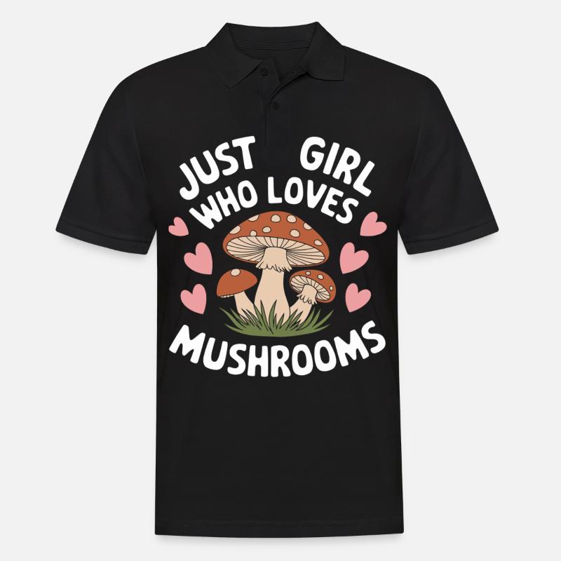 Champignons Champignons Champignon Champignon - Polo Homme - noir