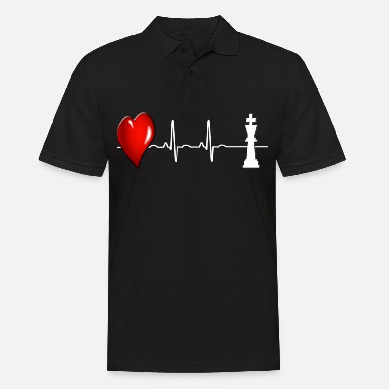 Schach - Männer Poloshirt - Schwarz
